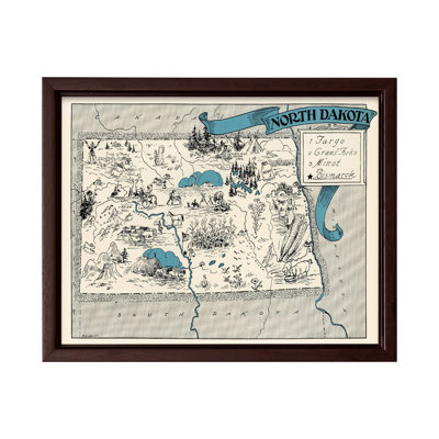 North Dakota Pictorial Map
