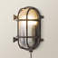 Matte Black 20cm H Water Glass Outdoor Sconce-58688679