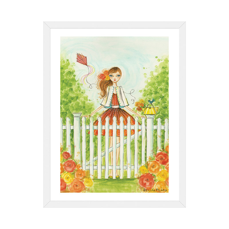 Printemps à Summerside, art, H 32 po x l 24 po x P 1 po, Papier avec cadre blanc