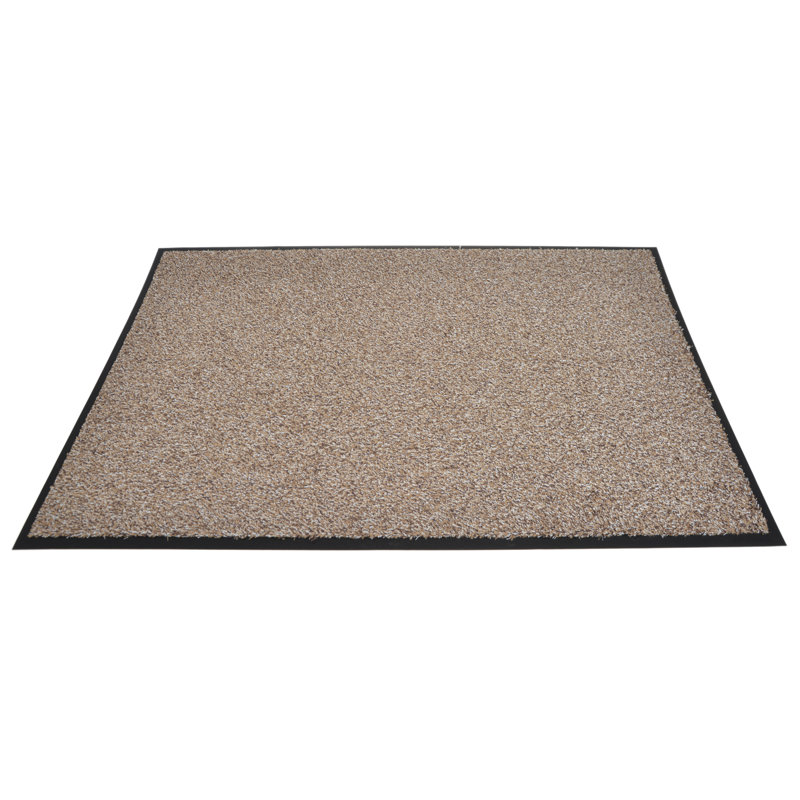 Waloo Washable Doormat, Beige, Rectangle 40 x 60cm