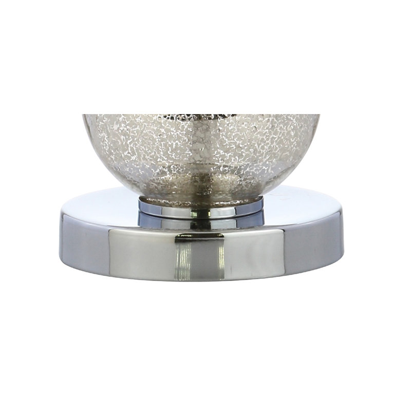 Leaver Glass Table Lamp, Mercury Silver