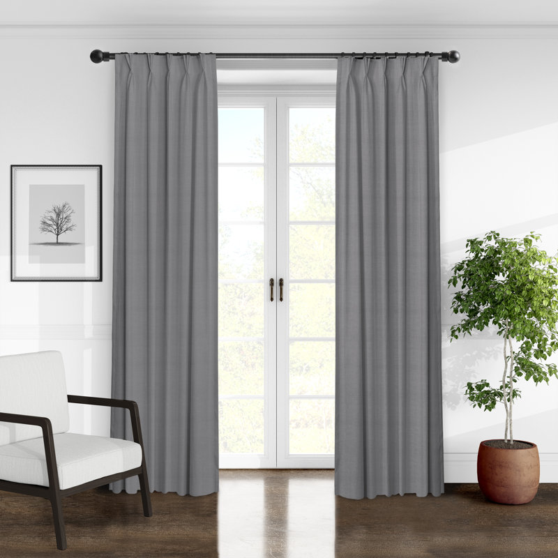 Paire de rideaux Elsie, L 20 po x L 144 po, Ombre