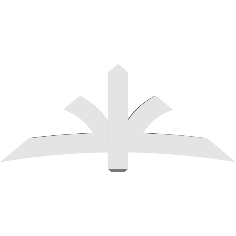 Support pour pignon Davenport, H 30 po x l 72 po (pas: 10/12), P 6 po x F 6 po, PVC