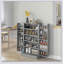 Armoire de rangement pour garde-manger autoportante de 41 pouces avec 12 tablettes de porte, portes doubles, étagères à 5 niveaux et tablettes réglables, gris papier-307500818