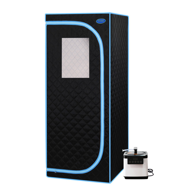 Portable Steam Therapy - 105C Temperature Protection 31.5 Inch Depth Blue Full Body Tent Stainless Steel Automatic Power-Off Waterproof