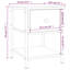 Lympsham 34cm W Iron Bedside Table-561615475
