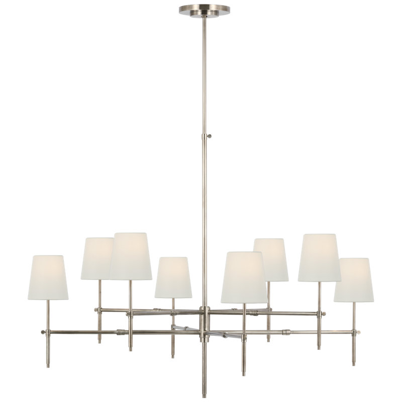 Bryant 8 - Light Chandelier, Antique Nickel, 42" H x 48" W x 48" D