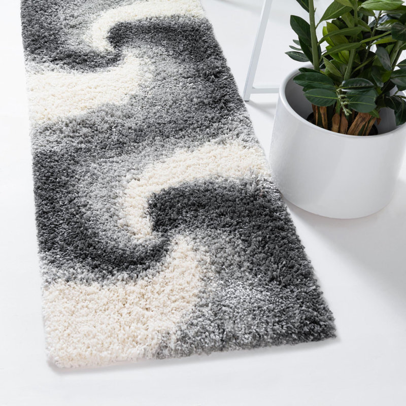Abstract Indoor Rug, Runner 2'7" x 13'