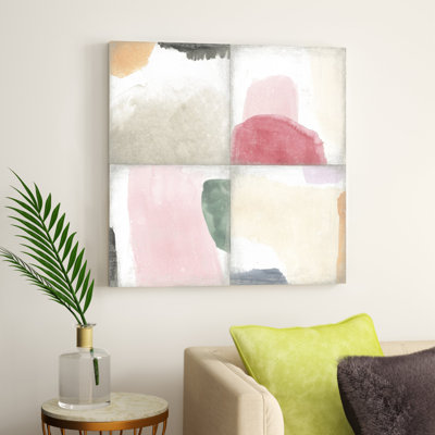 Pastel Tile III by June Erica Vess - Painting