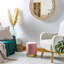 Harbour Housewares - Round Velvet Pouffe-66351833