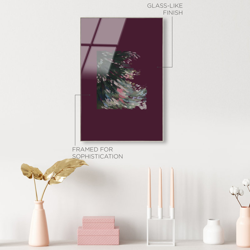 Falling Delicately Print, 21"H x 31"W, Silver Floater Frame