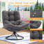 Fauteuil d'appoint pivotant avec coussin épais et moelleux, fauteuil pivotant de salon-784603005