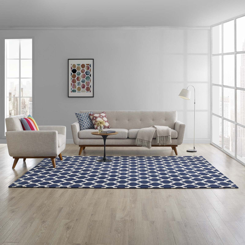 Modway Lida Moroccan Trellis Area Rug, Rectangle 8' x 10'