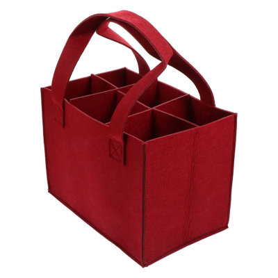 Sac à vin 6 bouteilles avec séparateur de voyage et sac de transport de vin avec poignée idéal pour les pique-niques