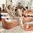 65" Chenille Curved Sofa-83367162