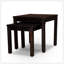 Ensemble de 2 tables gigognes en eucalyptus, espresso