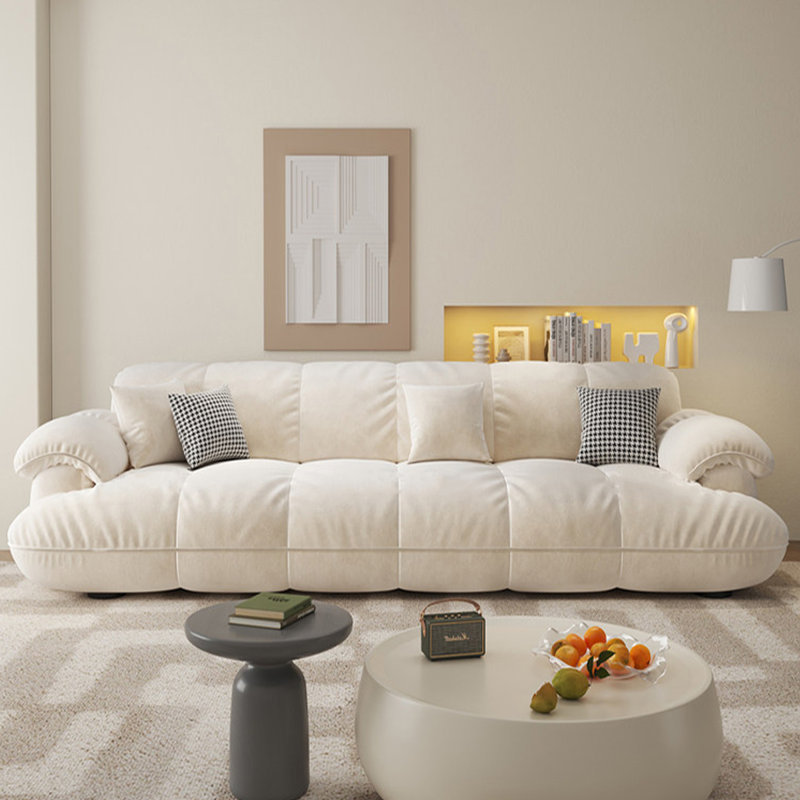 Coussin de coussin en polyester vert, Blanc
