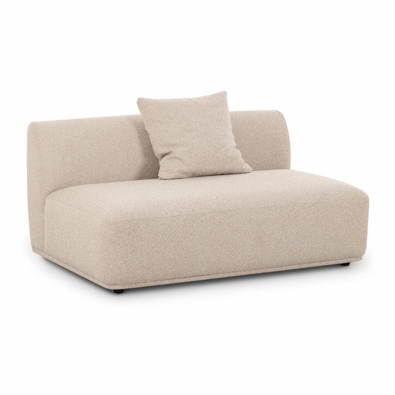 Godalming Cream Boucle Armless 2-Seater