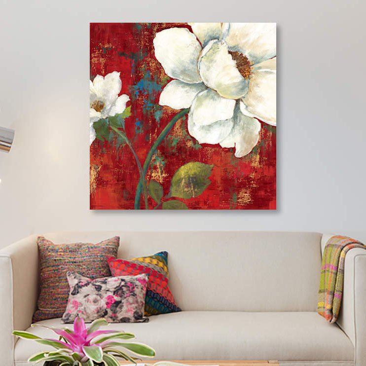 « velours ii », reproduction sur toile, H 48 po x l 48 po x P 1,5 po, Toile tendue, Pas de tapis