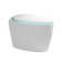 Unique Smart Toilet with Bidet Built In, Intelligent One Piece Toilet For Modern Bathroom, Auto Open/Close Seat, Foot Sensor, LED Display,Night Light, Warm Water & Dryer,Grey