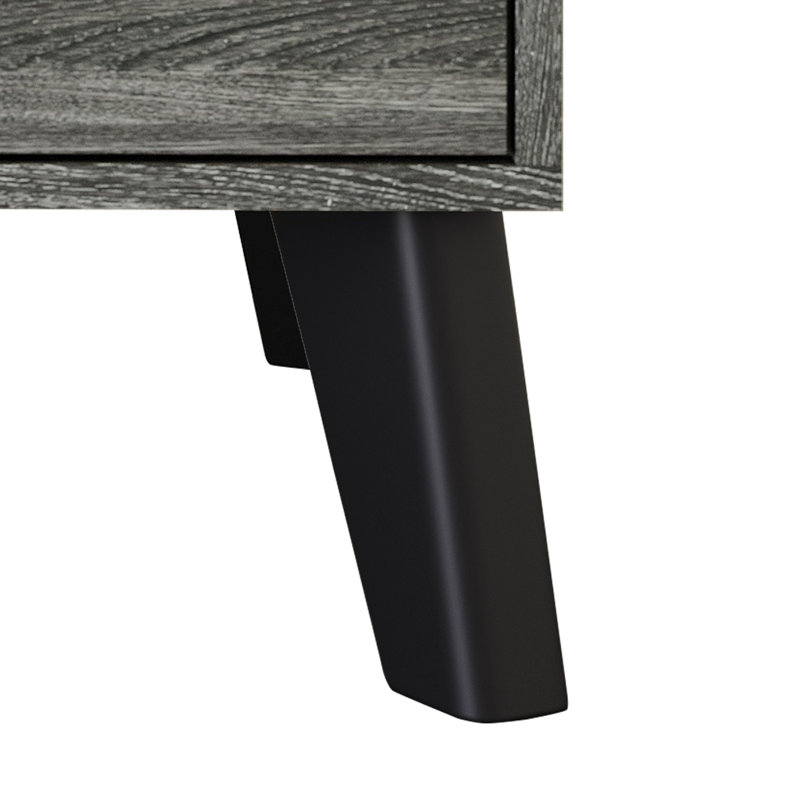 Jeweldine 21.65'' W Nightstand, Dark Gray