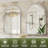 Arched Bathroom Mirror Vanity Wall Mirror,High-Strength Tempered Glass and Aluminum Alloy Framed French Cleat Mounted Wall & Bathroom Mirror-2007018115-2007018111