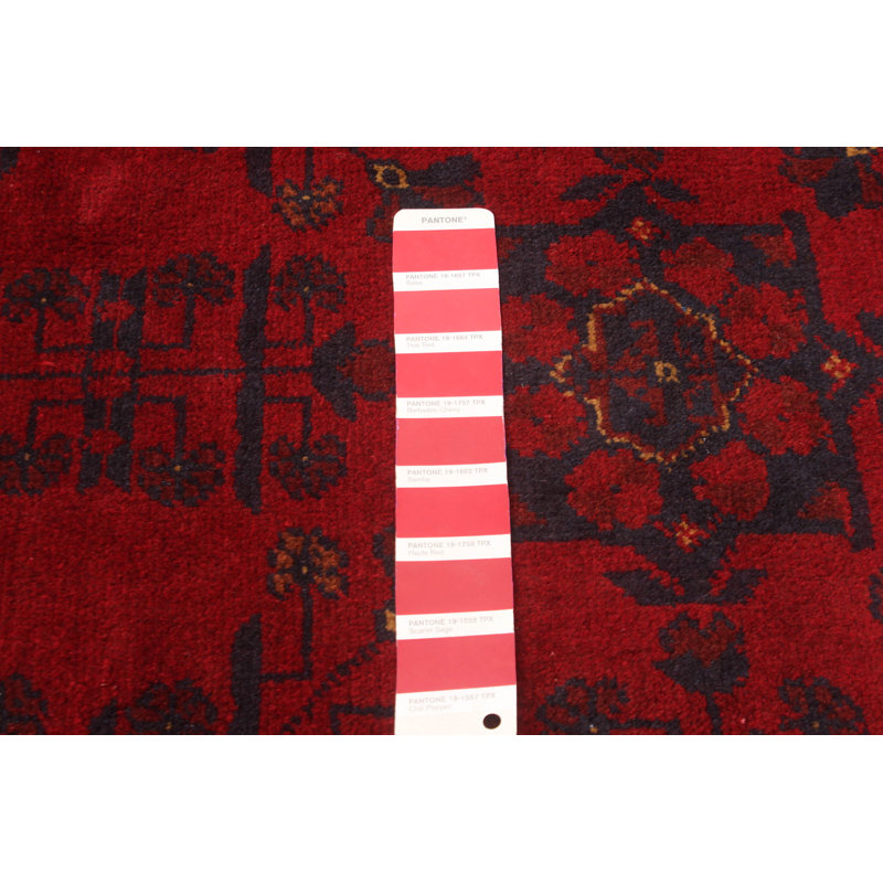 Tapis rouge foncé Malci Esari 6 pi 9 po x 9 pi 10 po