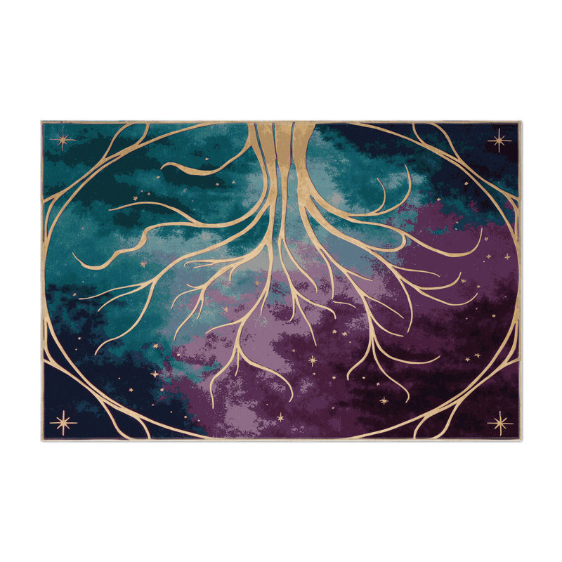 Twilight Meadow Indoor And Outdoor Area Rug, Rectangle 9' x 12'
