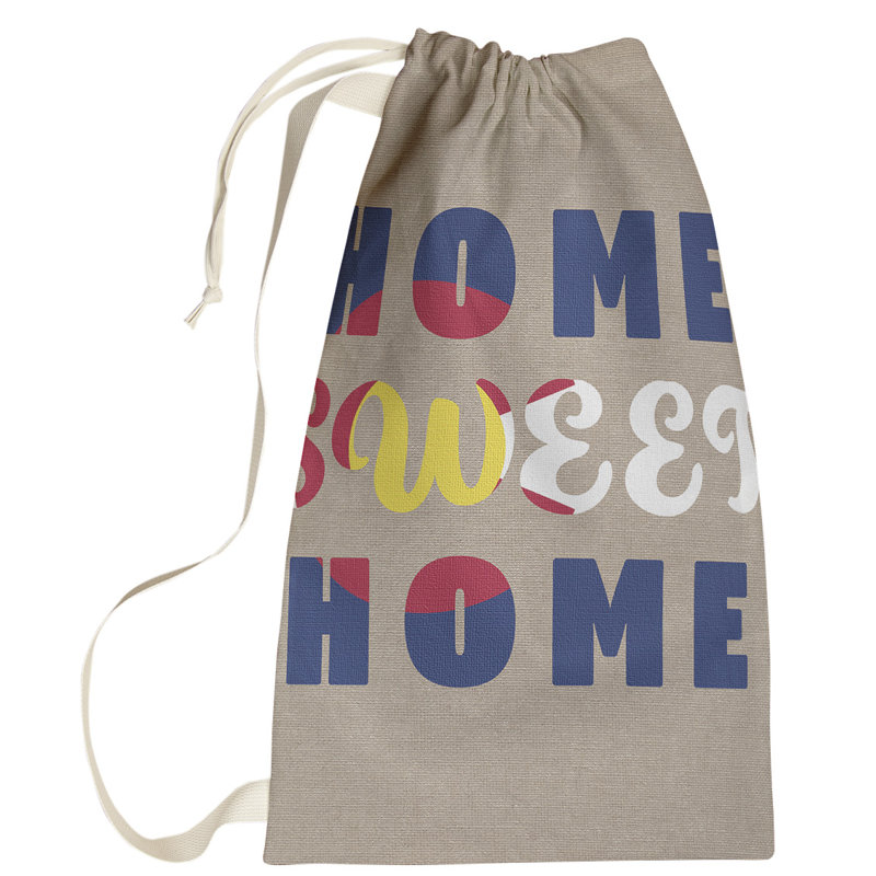 Fabric Laundry Bag with Handles, Large (76.5" H x 29.5" W x 1.5" D), Colorado