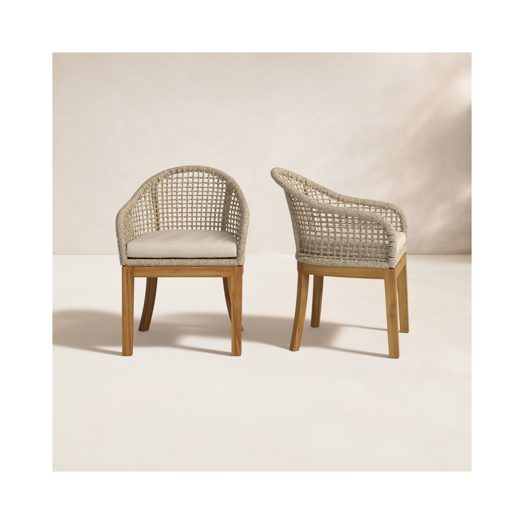 Akiva Patio Dining Armchair with Sunbrella® Cushions