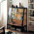 Black + Brown Solid + Manufactured Wood + Iron Display Cases