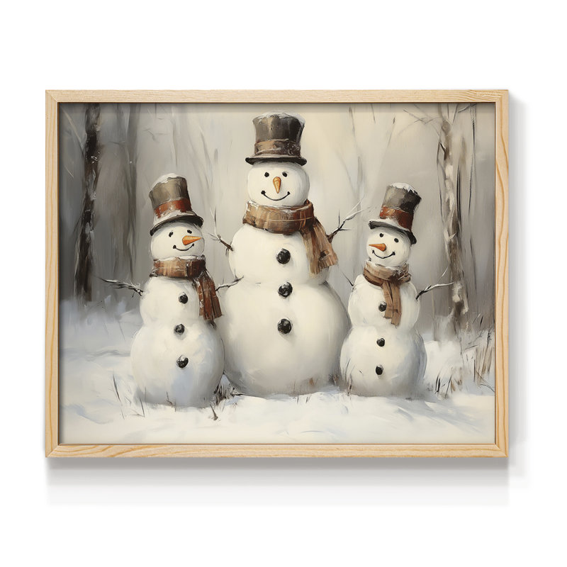 Art de Noël - CMLXI - Reproduction encadrée - Restickable, Naturel, H 11 po x l 14 po