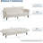 89" Futon Sofa Bed, Modern Chenille Sleeper Couch with Adjustable Backrest & Armrest, Convertible Futon Couch for Living Room Bedroom Apartments-948982724