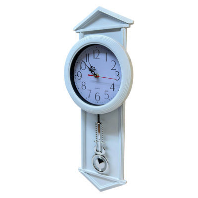 Tower Shape With Pendulum Wall Clock