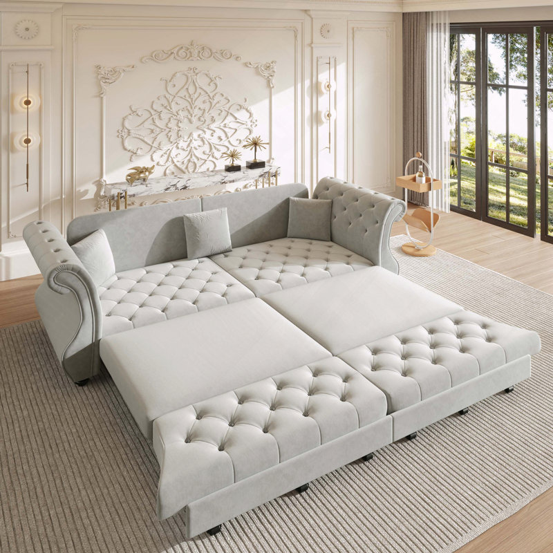 Velours Chesterfield, Gris clair