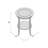 Round Solid Wood Side Table inChocolate Oak