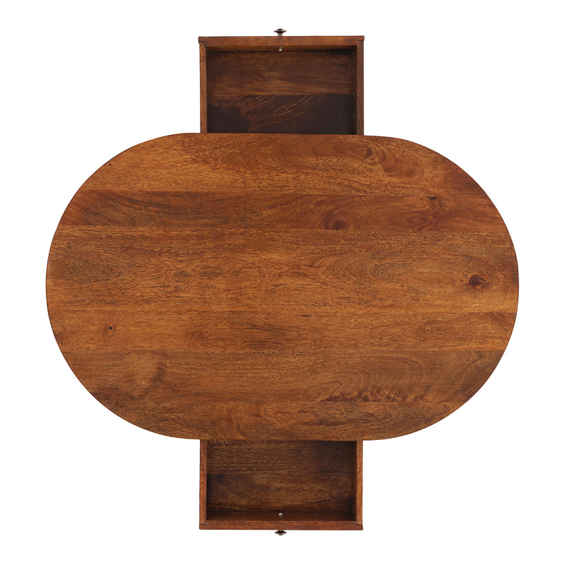 Aveline Solid Wood Four Leg Coffee Table with Storage