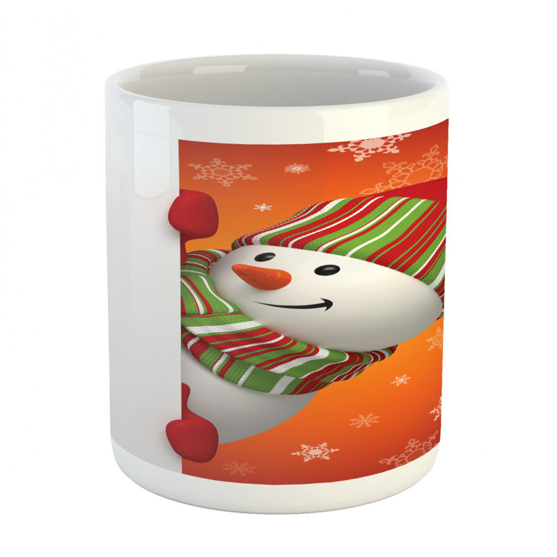 Grande tasse à café bonhomme de neige