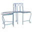 Abia Wrought Iron Outdoor Tree Bench-1349465077