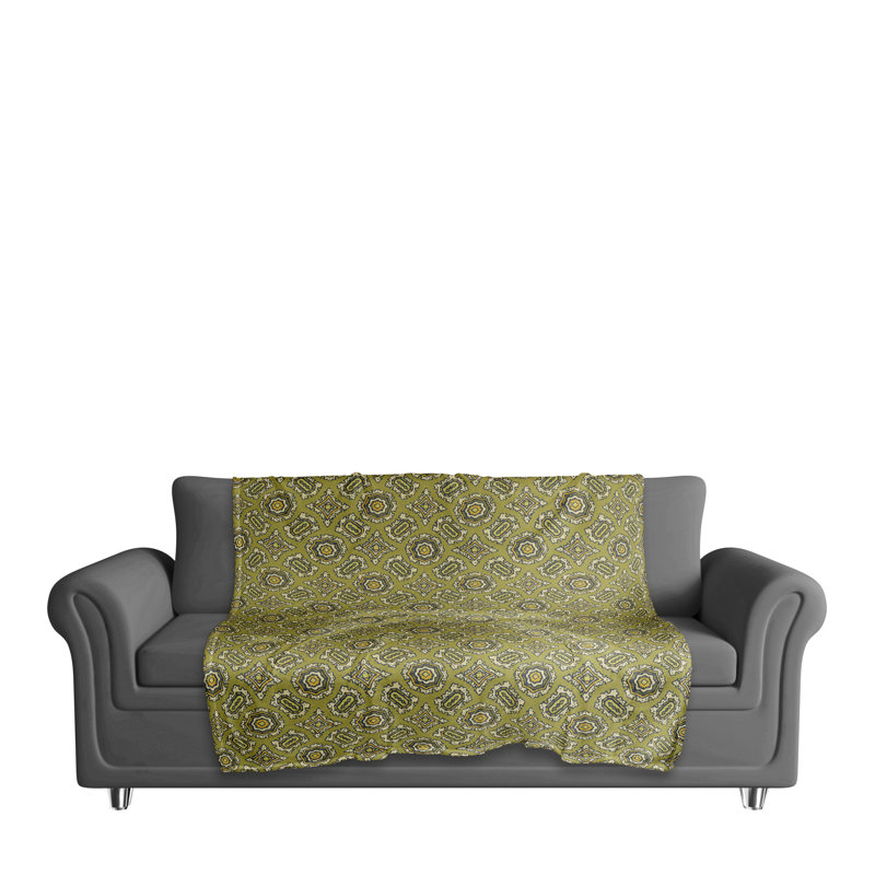 Couverture à motif mandala , vert