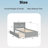 Wood Frame Twin Size Bed With Trundle,Bookcase-2057102596