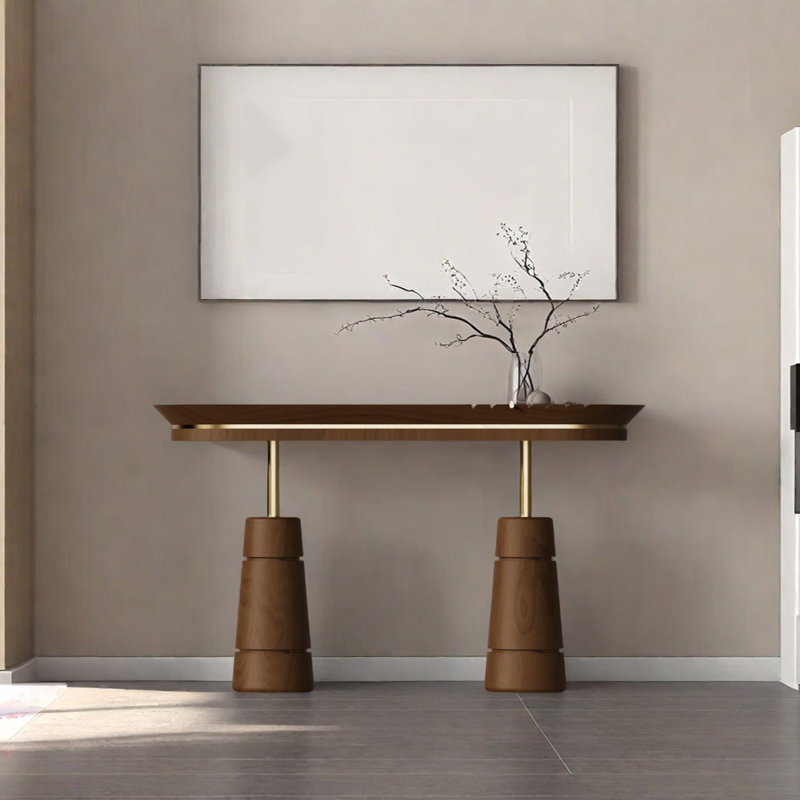 Console de luxe rétro haut de gamme, H 31,5 po x l 55,12 po x P 15,75 po
