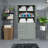 Tall Storage Cabinet with Drawers and Adjustable Shelves, 62.2" High Freestanding Organizer for Bathroom, Kitchen or Office-2027462849