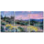 «Nature Landscape Blooming Desert at Sunset», reproduction de photo sur toile tendue-56497717