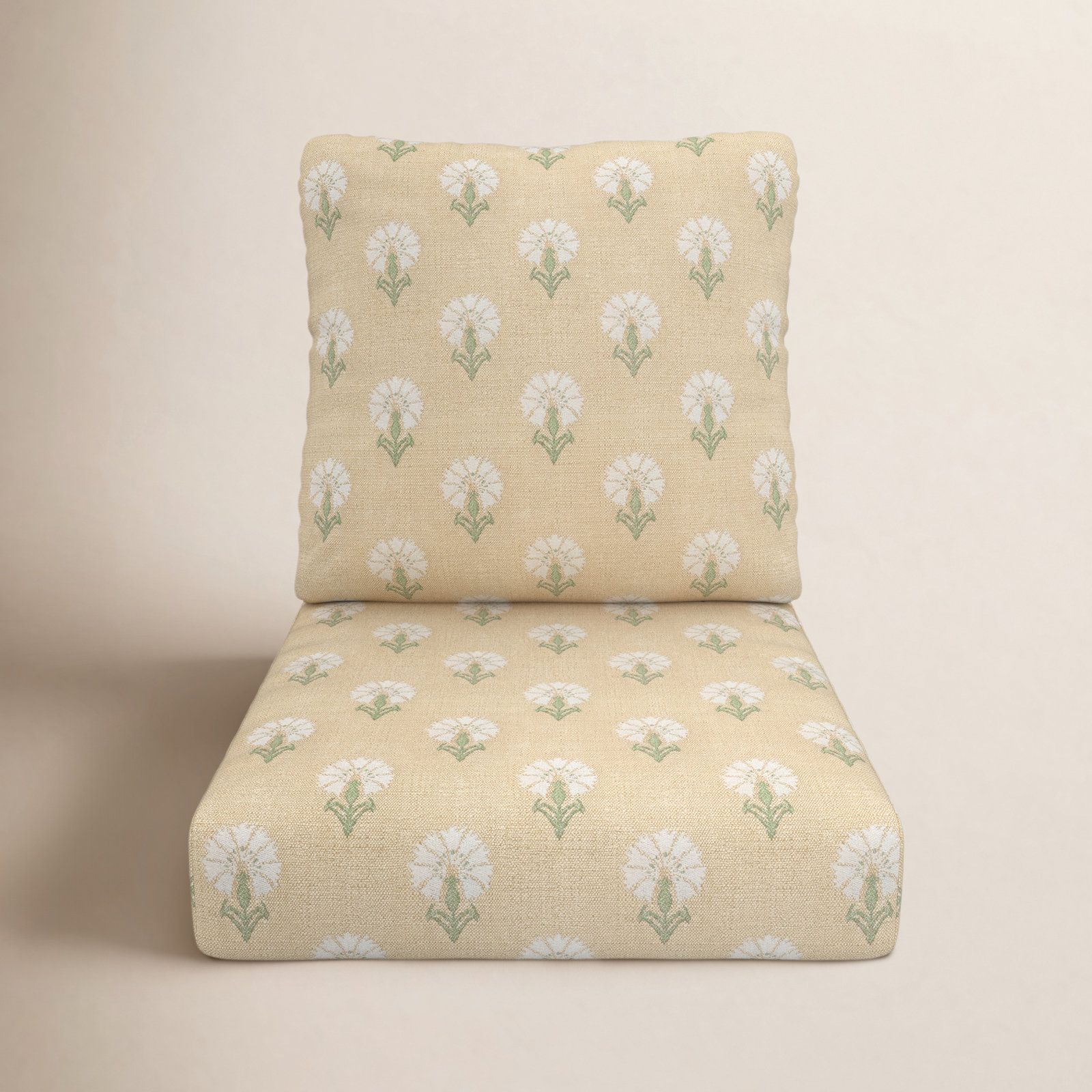 Amala 22" Sunbrella® Seat and Back Cushion, Sunbrella Mira Sunshine