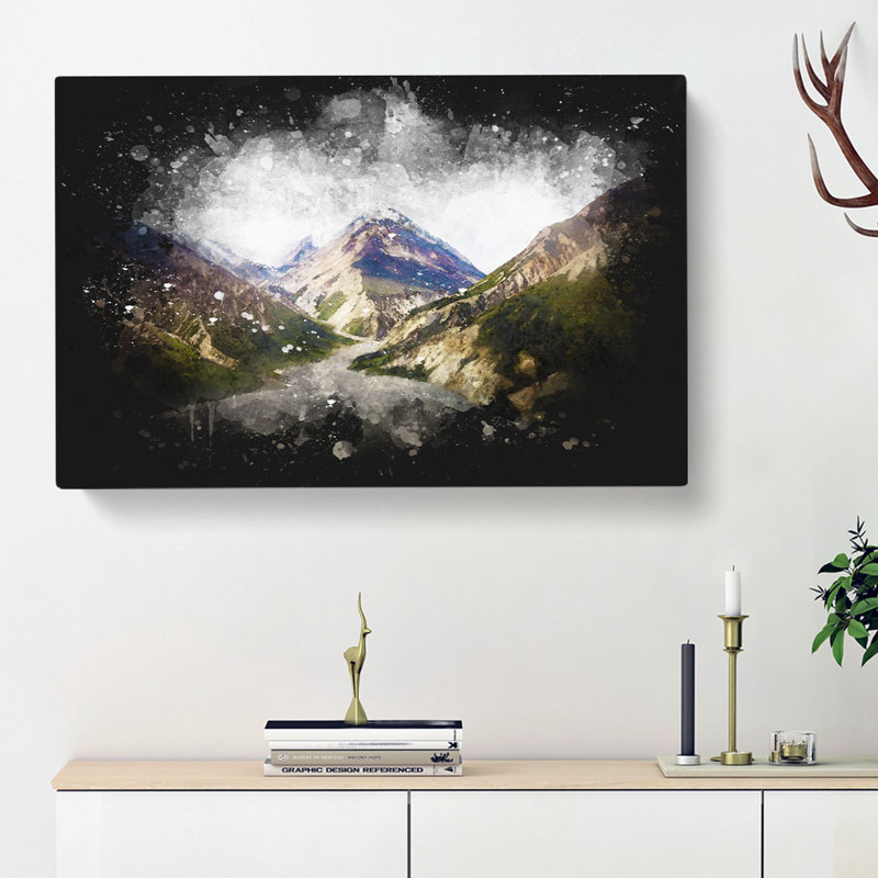Path Through The Mountains - Wrapped Canvas, 40cm H x 60cm W x 3cm D