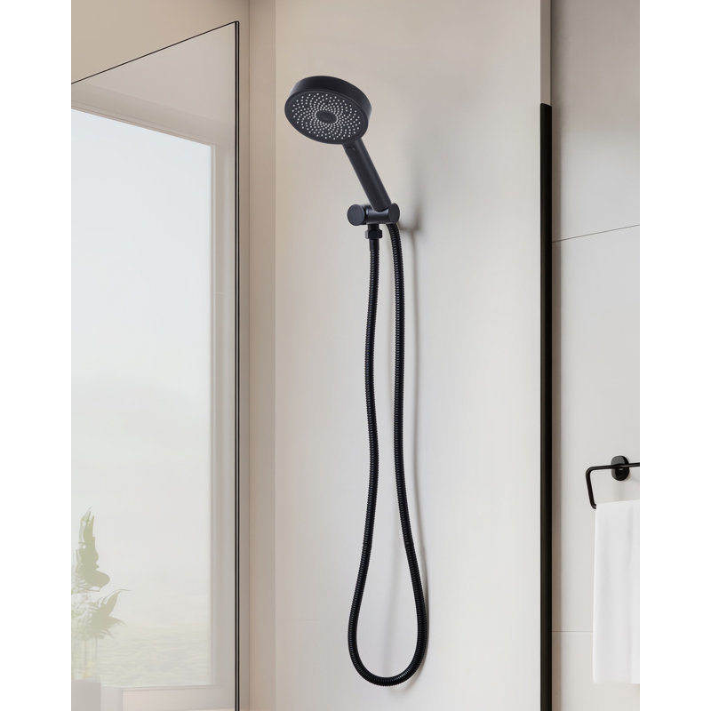 Shower Head and Hose Kit UYUCA 4-function, Black