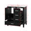 Ensemble de meuble-lavabo 30 po avec lavabo, armoire de rangement moderne avec porte à fermeture douce et 3 tiroirs-1378908625