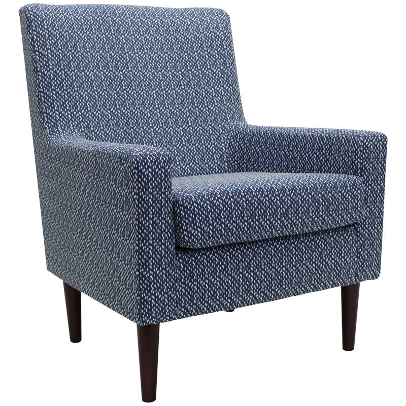 Donham Upholstered Accent Chair, Navy