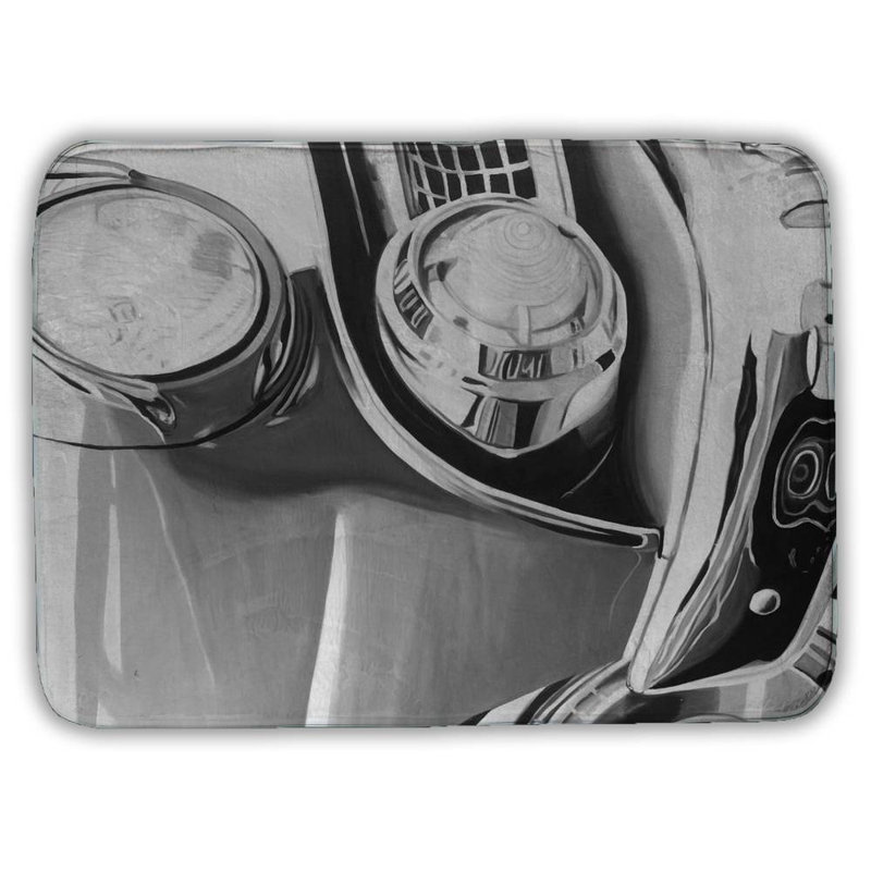 Evtim Microfiber Non-Slip Bath Mat, 24" W x 17" L